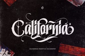 California Style Fonts for Modern Design Projects