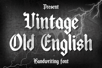 Crafting Projects with Vintage Old English Fonts