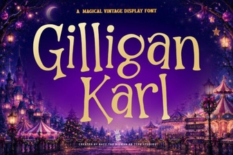 Gilligan Karl Font for Creative Projects