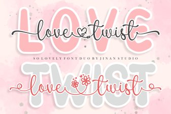 Love Twist Duo: a Pairing of Creative Fonts