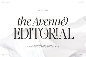 Avenue Editorial Font: Design & Typeface Ideas