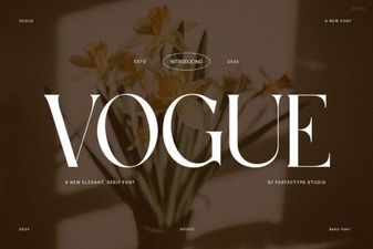 Vogue Fonts for Modern Branding and Designs